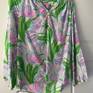 Sheer Lilly Pulitzer shirt size small